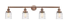 Innovations Lighting 215-AC-G513 - Bell - 4 Light - 42 inch - Antique Copper - Adjustable Bath Vanity Light