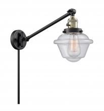 Innovations Lighting 237-BAB-G534-LED - Oxford - 1 Light - 8 inch - Black Antique Brass -Adjustable Swing Arm