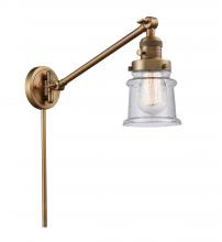 Innovations Lighting 237-BB-G184S-LED - Canton - 1 Light - 8 inch - Brushed Brass -Adjustable Swing Arm