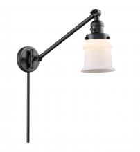 Innovations Lighting 237-BK-G181S-LED - Canton - 1 Light - 8 inch - Matte Black -Adjustable Swing Arm