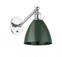 Innovations Lighting 317-1W-PC-MBD-75-GR - Plymouth - 1 Light - 8 inch - Polished Chrome - Adjustable Sconce