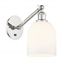 Innovations Lighting 317-1W-PN-G558-6GWH - Bella - 1 Light - 6 inch - Polished Nickel - Adjustable Sconce