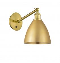 Innovations Lighting 317-1W-SG-MBD-75-SG - Bristol - 1 Light - 8 inch - Satin Gold - Adjustable Sconce