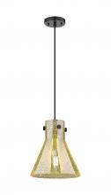 Innovations Lighting 410-1PM-BK-G411-10ME - Newton Cone - 1 Light - 10 inch - Matte Black - Cord hung - Pendant