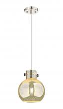 Innovations Lighting 410-1PS-PN-G410-8ME - Newton Sphere - 1 Light - 8 inch - Polished Nickel - Cord hung - Mini Pendant