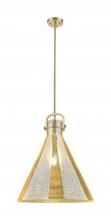 Innovations Lighting 410-1SL-CB-G411-18ME - Newton Cone - 1 Light - 18 inch - Champagne Bronze - Pendant