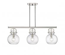 Innovations Lighting 410-3I-PN-G410-10SDY - Newton Sphere - 3 Light - 42 inch - Polished Nickel - Island Light