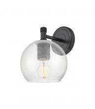Innovations Lighting 434-1W-BK-G124-6 - Crown Point - 1 Light - 6 inch - Matte Black - Sconce