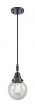 Innovations Lighting 447-1P-BK-G204-6 - Beacon - 1 Light - 6 inch - Matte Black - Mini Pendant