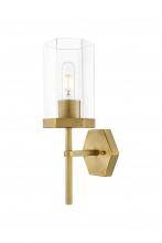 Innovations Lighting 463-1W-BB-G463-8CL - Blakeley - 1 Light - 5 inch - Brushed Brass - Sconce