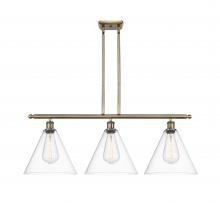 Innovations Lighting 516-3I-AB-GBC-122 - Berkshire - 3 Light - 39 inch - Antique Brass - Cord hung - Island Light