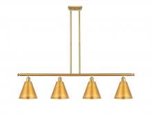 Innovations Lighting 516-4I-SG-MBC-8-SG - Berkshire - 4 Light - 48 inch - Satin Gold - Cord hung - Island Light