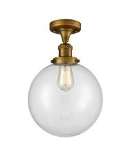 Innovations Lighting 517-1CH-BB-G202-10-LED - Beacon - 1 Light - 10 inch - Brushed Brass - Semi-Flush Mount