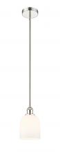 Innovations Lighting 616-1S-PN-G558-6GWH - Bella - 1 Light - 6 inch - Polished Nickel - Cord hung - Mini Pendant