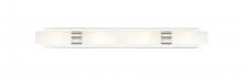 Innovations Lighting 617S-4W-PN-G617-8SWH - Boreas - 4 Light - 39 inch - Polished Nickel - Bath Vanity Light