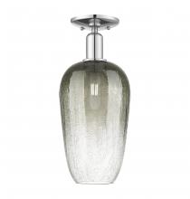 Innovations Lighting 716-1C-PC-G484-7SL - Brookhaven Flute - 1 Light - 6 inch - Polished Chrome - Semi-Flush Mount