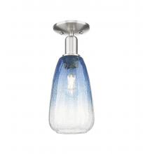 Innovations Lighting 716-1C-SN-G480-6SB - Brookhaven Almond - 1 Light - 6 inch - Brushed Satin Nickel - Semi-Flush Mount
