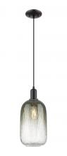 Innovations Lighting 716-1P-BK-G482-7SL - Brookhaven Cloche - 1 Light - 6 inch - Matte Black - Cord hung - Mini Pendant