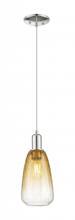 Innovations Lighting 716-1P-PN-G480-6AM - Brookhaven Almond - 1 Light - 6 inch - Polished Nickel - Cord hung - Mini Pendant