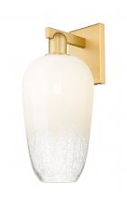 Innovations Lighting 716-1W-SG-G484-7OP - Brookhaven Flute - 1 Light - 6 inch - Satin Gold - Sconce