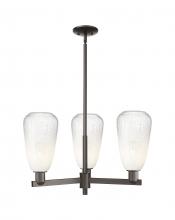 Innovations Lighting 716-3CR-OB-G480-6OP - Brookhaven Almond - 3 Light - 18 inch - Oil Rubbed Bronze - Flush Mount