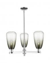 Innovations Lighting 716-3CR-PC-G480-6SL - Brookhaven Almond - 3 Light - 18 inch - Polished Chrome - Flush Mount