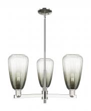 Innovations Lighting 716-3CR-PN-G480-6SL - Brookhaven Almond - 3 Light - 18 inch - Polished Nickel - Flush Mount