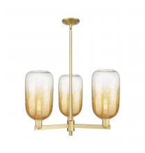 Innovations Lighting 716-3CR-SG-G482-7AM - Brookhaven Cloche - 3 Light - 18 inch - Satin Gold - Flush Mount