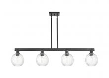 Innovations Lighting 716-4I-BK-G458-7CL - Preston - 4 Light - 48 inch - Matte Black - Cord hung - Island Light