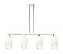 Innovations Lighting 716-4I-PC-G484-7OP - Brookhaven Flute - 4 Light - 48 inch - Polished Chrome - Cord hung - Island Light