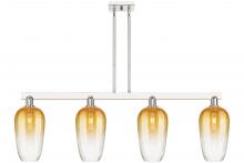 Innovations Lighting 716-4I-PN-G484-7AM - Brookhaven Flute - 4 Light - 48 inch - Polished Nickel - Cord hung - Island Light