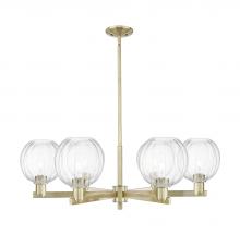 Innovations Lighting 716-6CR-AB-G458-7CL - Preston - 6 Light - 24 inch - Antique Brass - Chandelier
