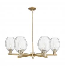 Innovations Lighting 716-6CR-CB-G459-6CL - Preston - 6 Light - 24 inch - Satin Nickel - Chandelier
