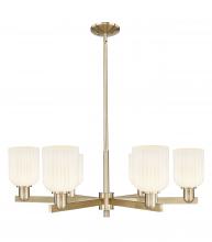 Innovations Lighting 716-6CR-CB-G559-5GWH - Bridal Veil - 6 Light - 24 inch - Satin Nickel - Chandelier