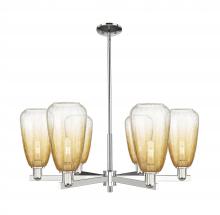 Innovations Lighting 716-6CR-PN-G480-6AM - Brookhaven Almond - 6 Light - 24 inch - Polished Nickel - Chandelier