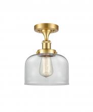 Innovations Lighting 916-1C-SG-G72 - Bell - 1 Light - 8 inch - Satin Gold - Semi-Flush Mount