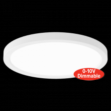 Elco Lighting ELSP83DXCT3W - 8" SLIM PNL RND 0-10V 120-277V DIM 3CCT