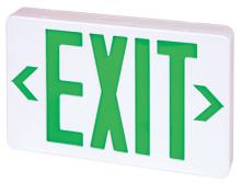 Elco Lighting EELEDRG - WHT LED EXIT W/ BTRY 1 OR 2PC RED/GREEN